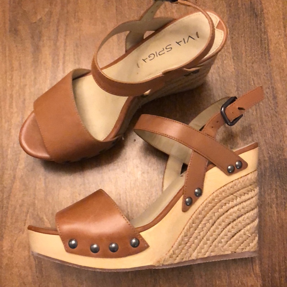 Via Spiga Espadrille Wedge Sandals